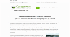 Desktop Screenshot of cornerstoneinvestigations.com